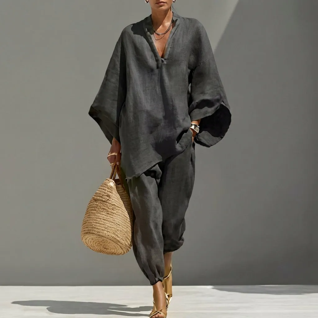 Women's Two-Piece Set with an Oversized Tunic sold by Northstyle Fashion product image thumbnail 5