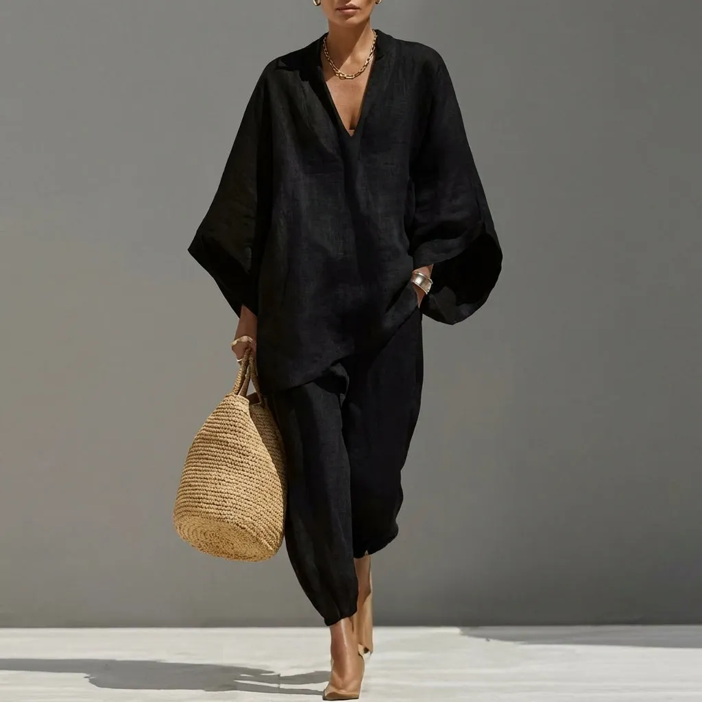 Women's Two-Piece Set with an Oversized Tunic sold by Northstyle Fashion product image thumbnail 3