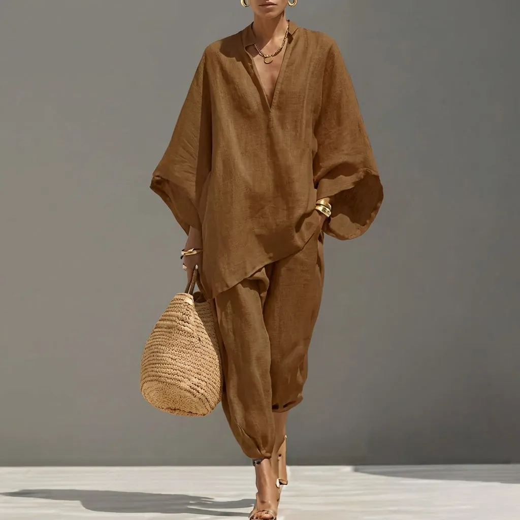 Women's Two-Piece Set with an Oversized Tunic sold by Northstyle Fashion product image thumbnail 4
