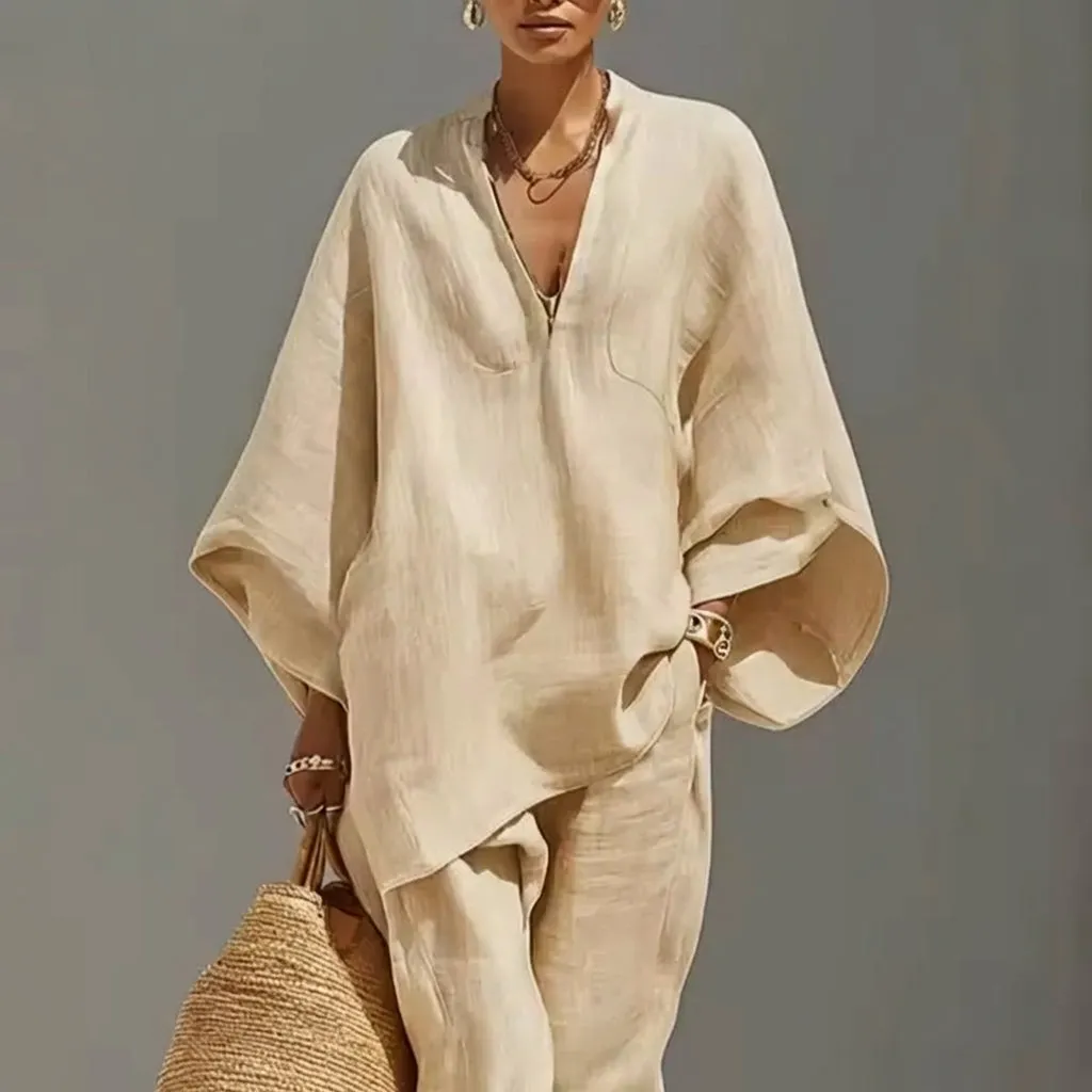 Women's Two-Piece Set with an Oversized Tunic sold by Northstyle Fashion