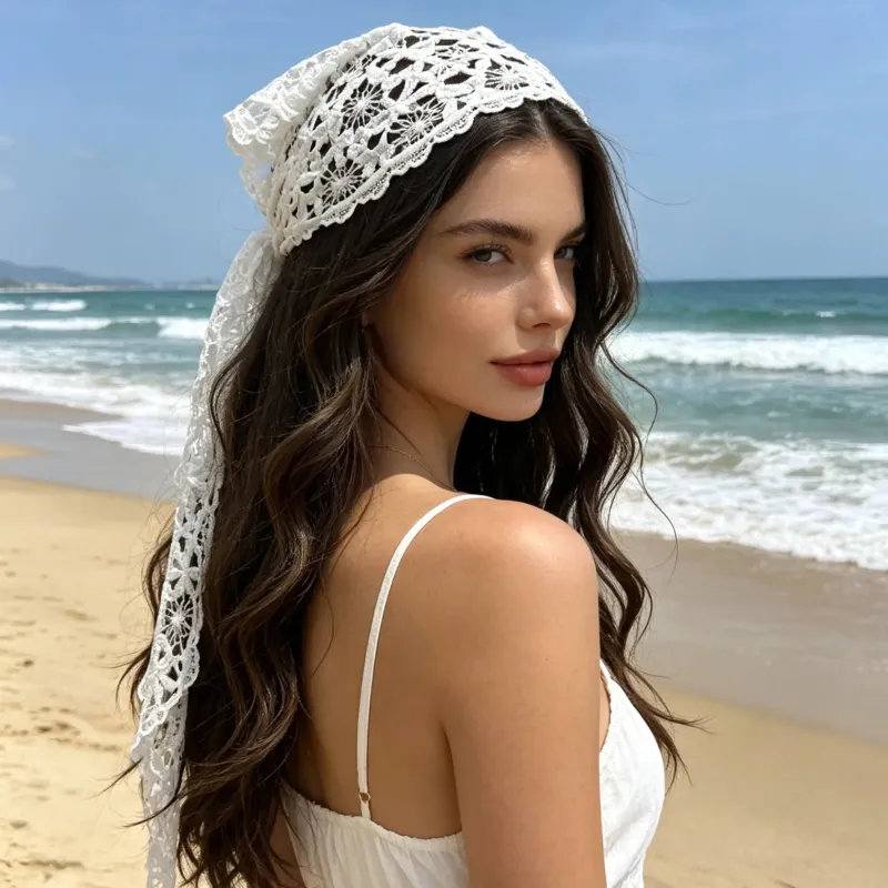 Women's Boho Print Flowing Scarf made by Northstyle Fashion