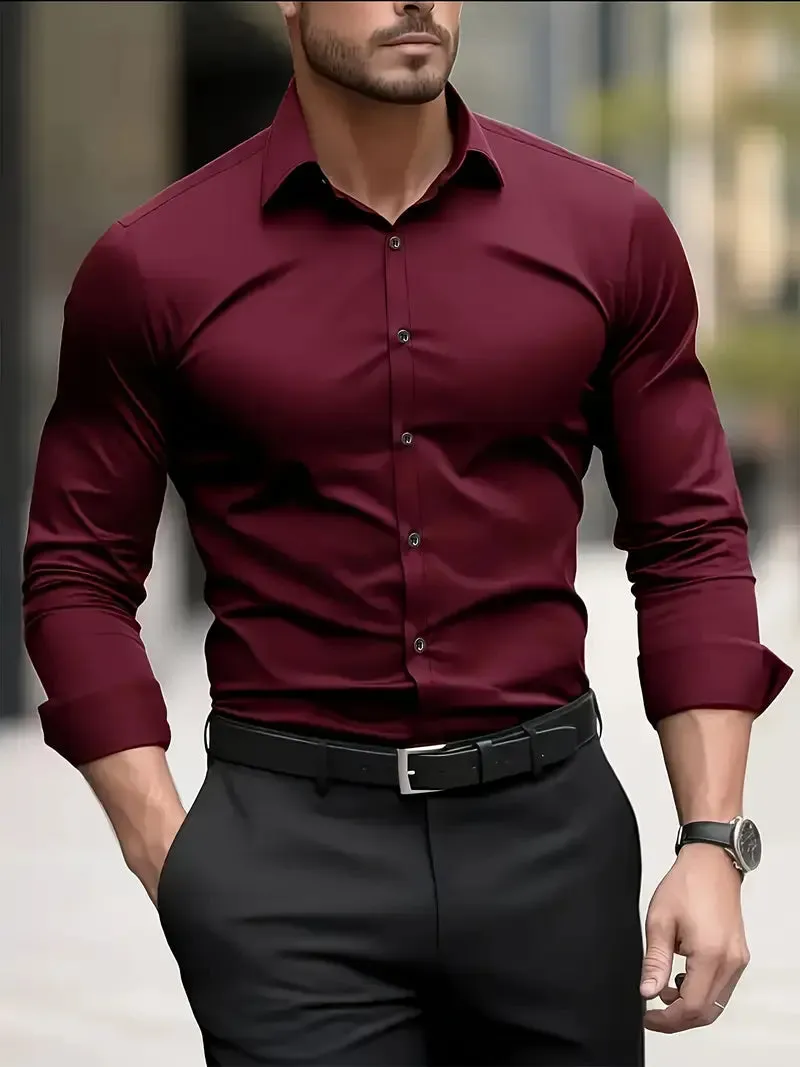 Men's Tailored Business Shirt sold by Northstyle Fashion product image thumbnail 3