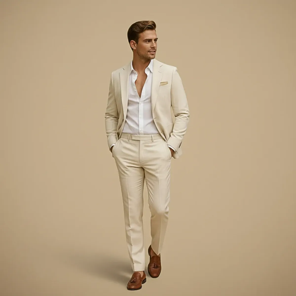 Men's Slim Fit Two-Piece Suit sold by Northstyle Fashion product image thumbnail 4