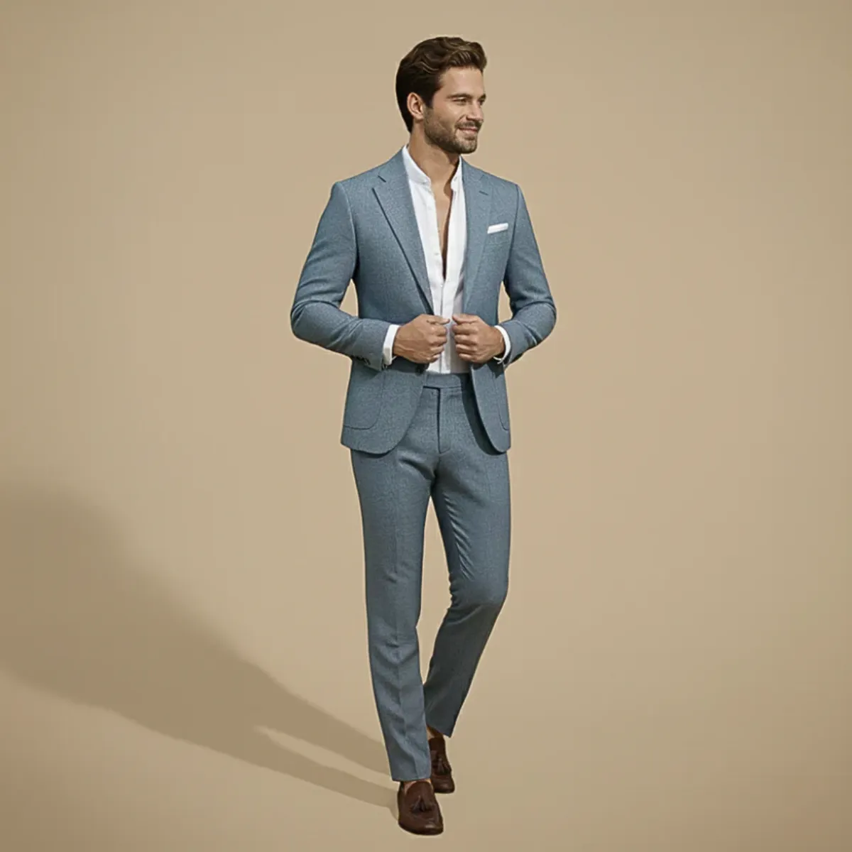Men's Slim Fit Two-Piece Suit sold by Northstyle Fashion product image thumbnail 2
