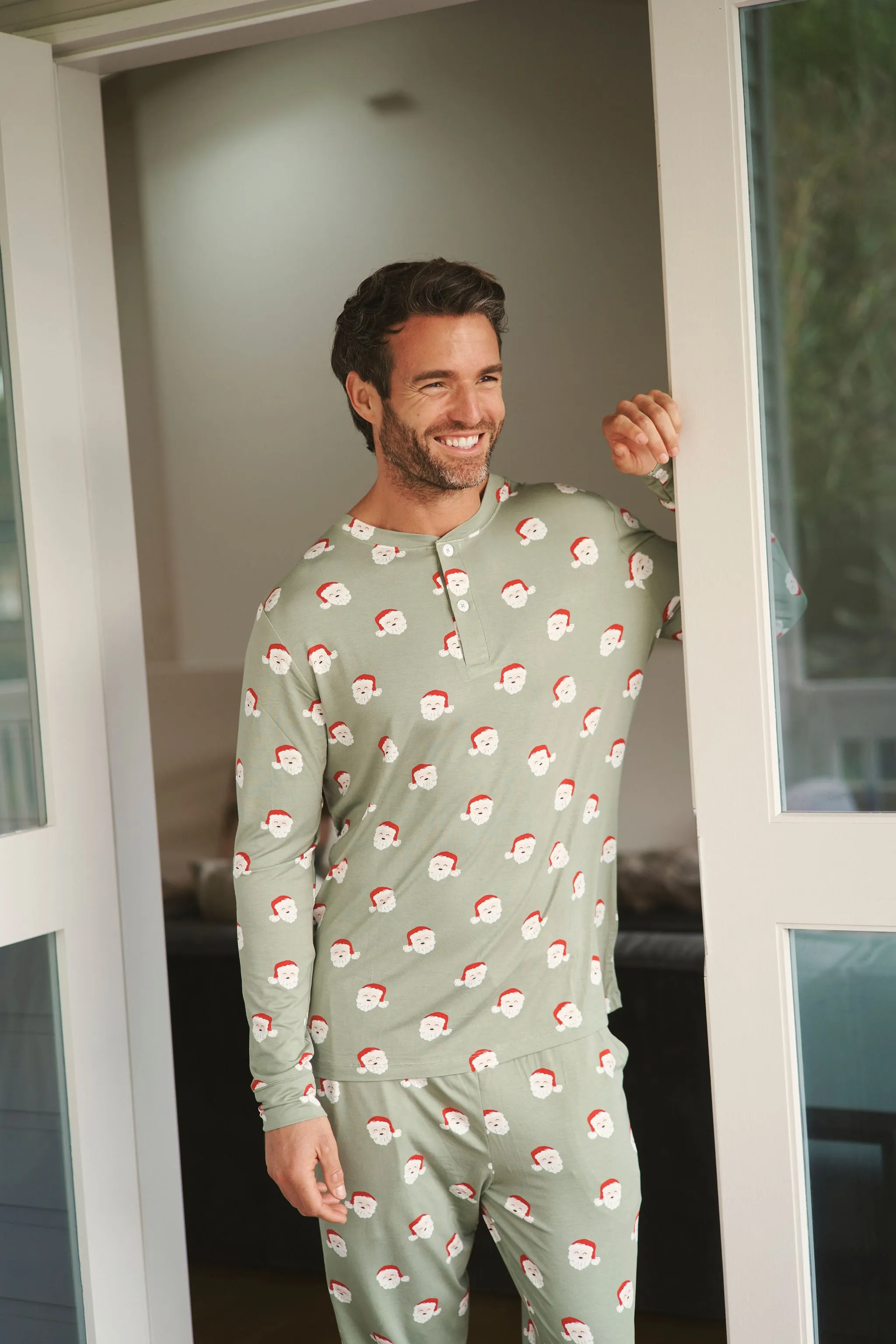 Men's Henley Jogger Set - SANTA sold by Bambi and Birdie product image thumbnail 4