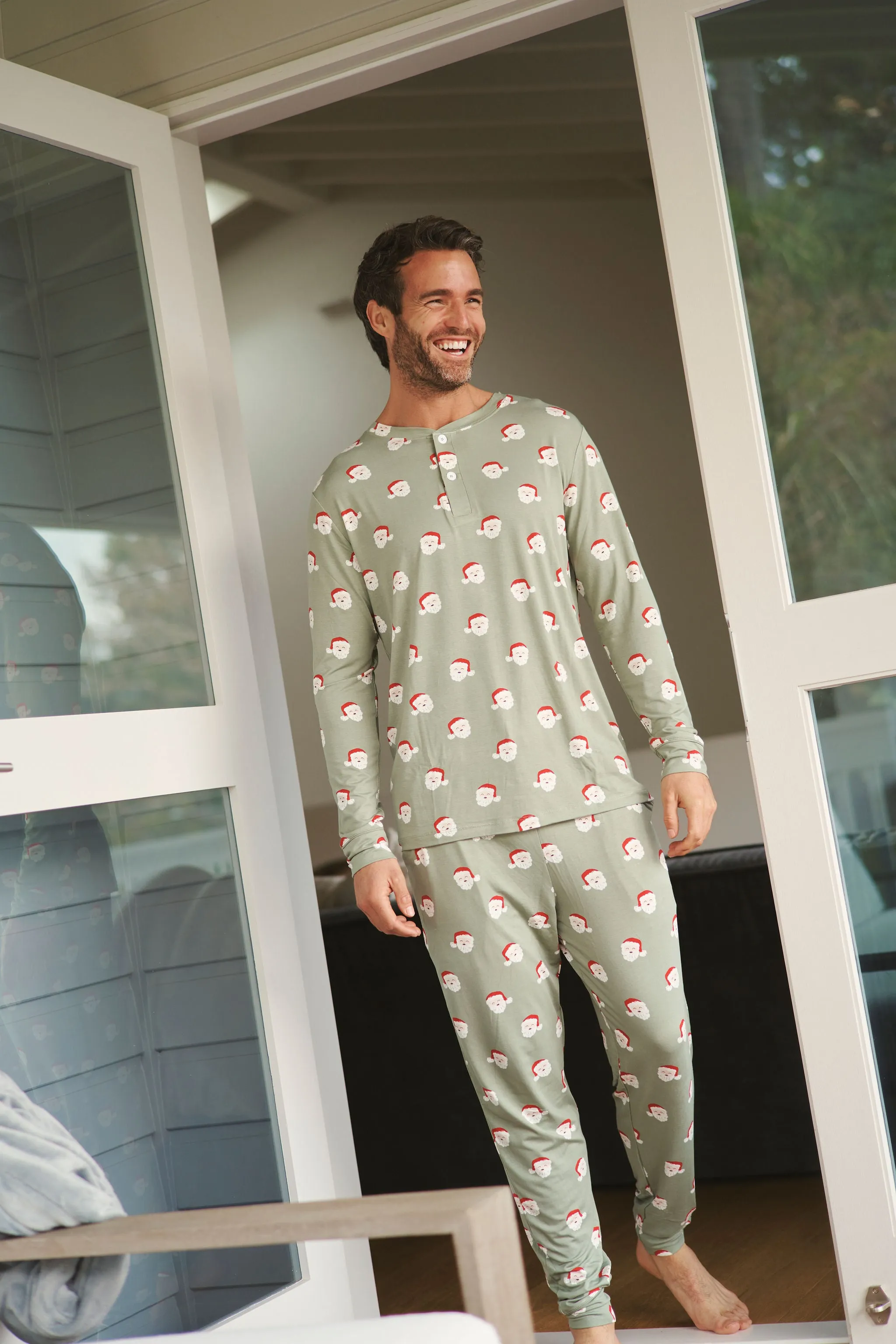 Men's Henley Jogger Set - SANTA sold by Bambi and Birdie product image thumbnail 5