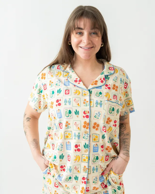 Ladies Button Up Short Set - SUNDAY MARKET sold by Bambi and Birdie