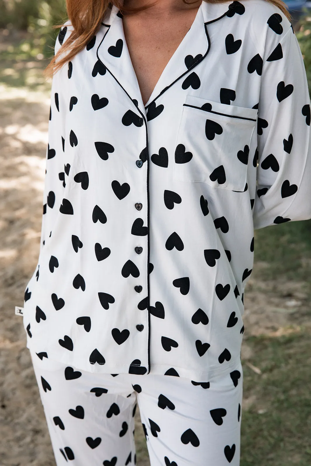Ladies Collared Set - BLACK HEART sold by Bambi and Birdie product image thumbnail 5