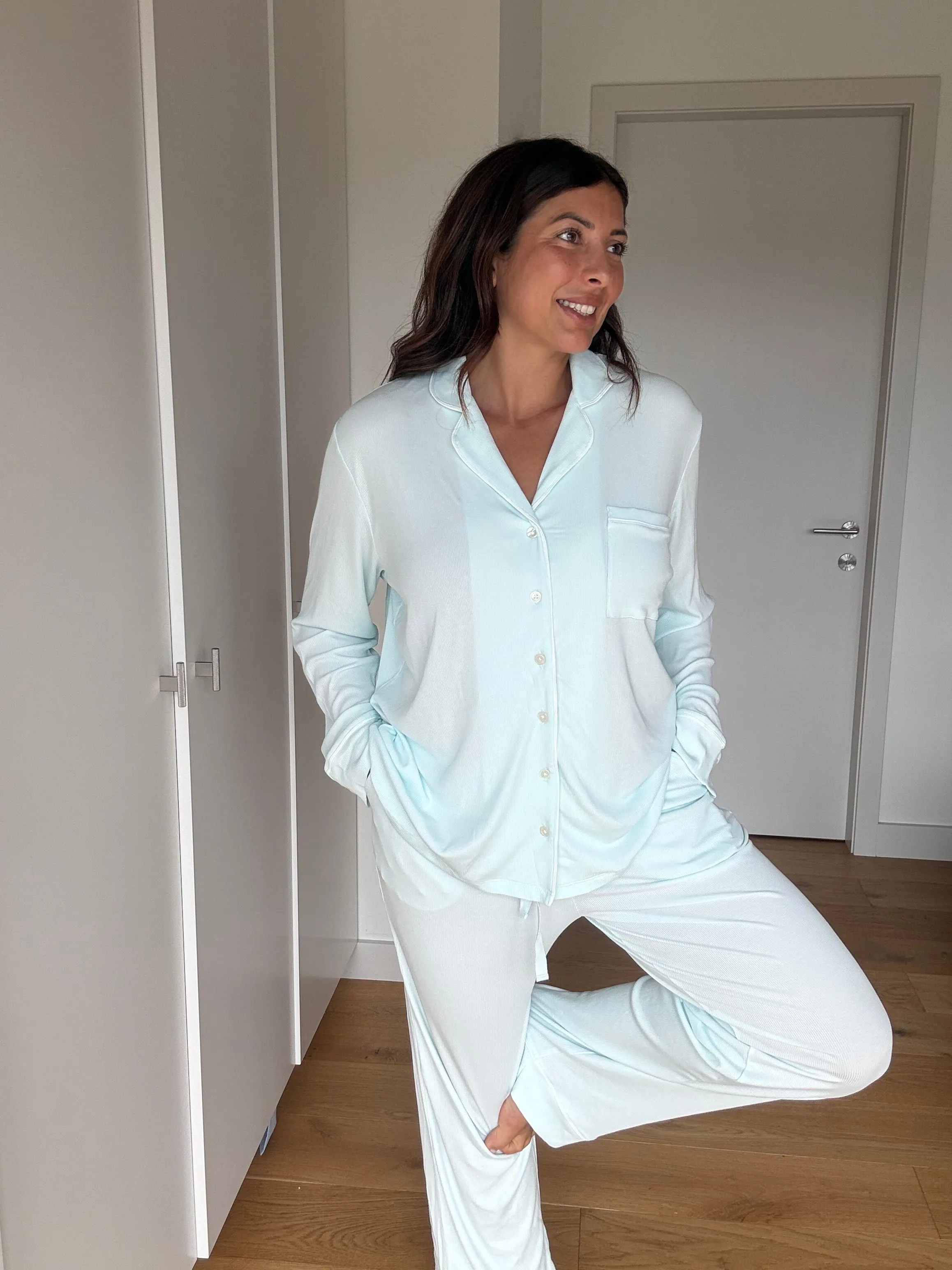 Ladies Collared Set - LIGHT BLUE sold by Bambi and Birdie product image thumbnail 4