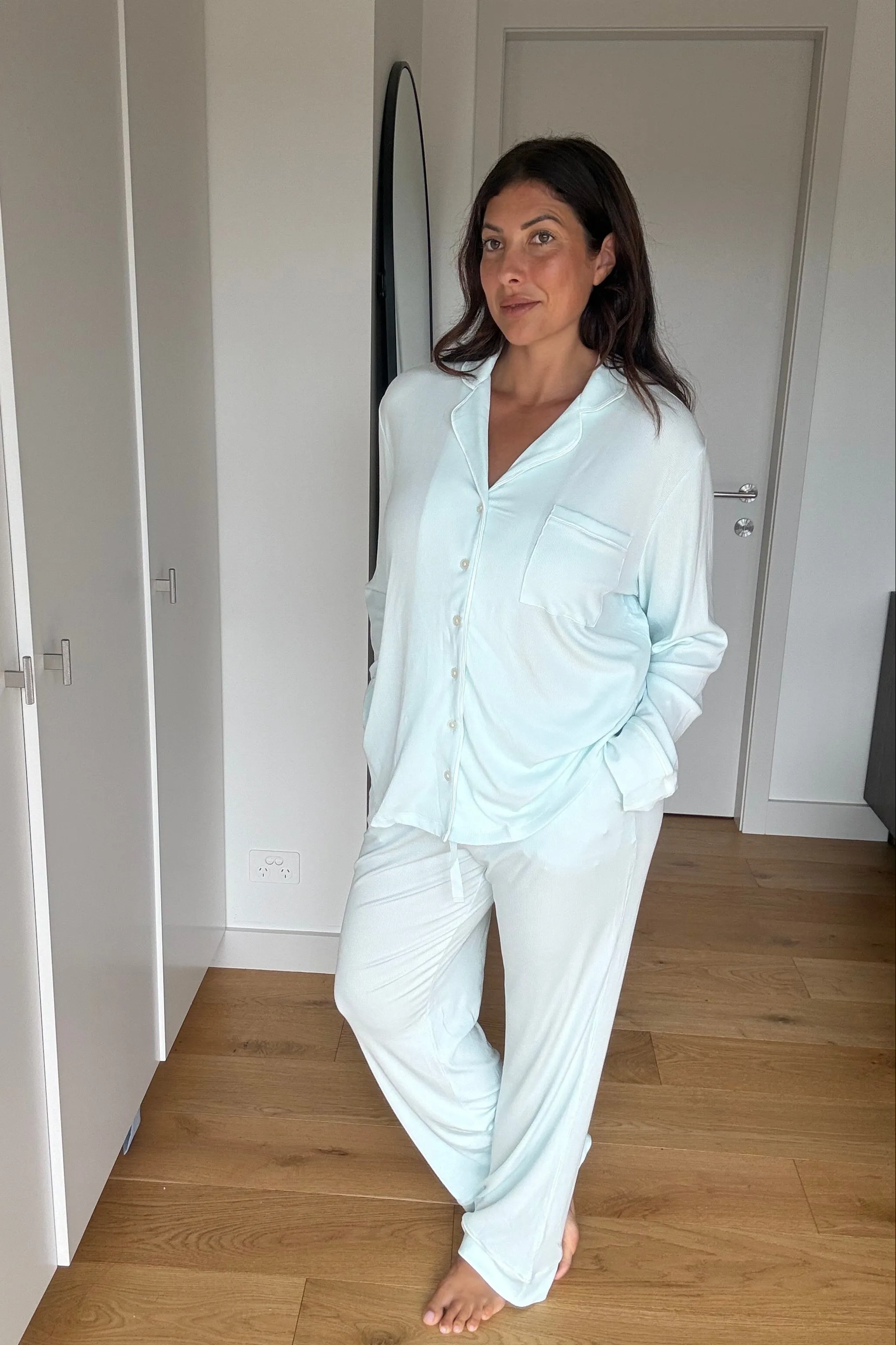 Ladies Collared Set - LIGHT BLUE sold by Bambi and Birdie product image thumbnail 2