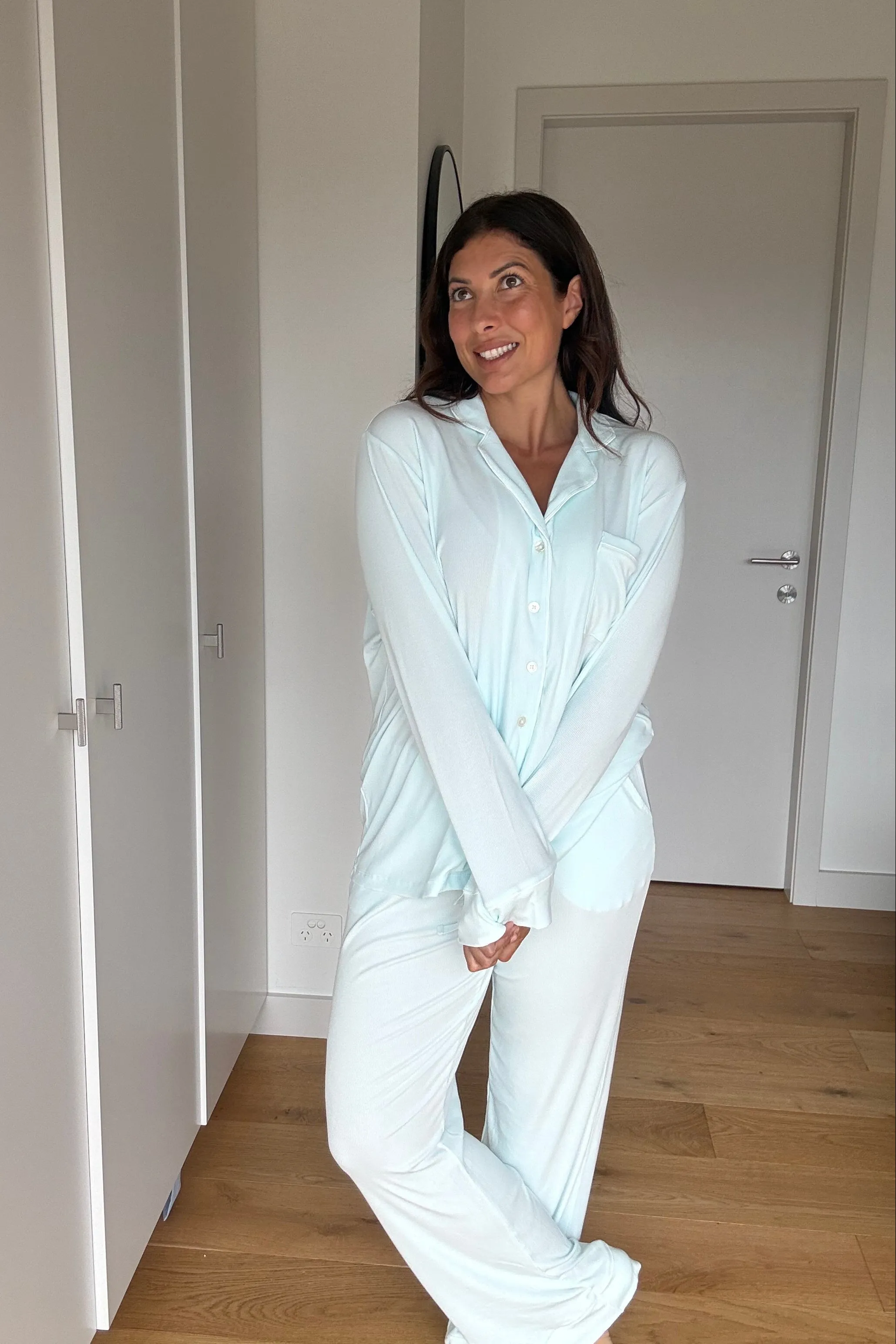 Ladies Collared Set - LIGHT BLUE sold by Bambi and Birdie