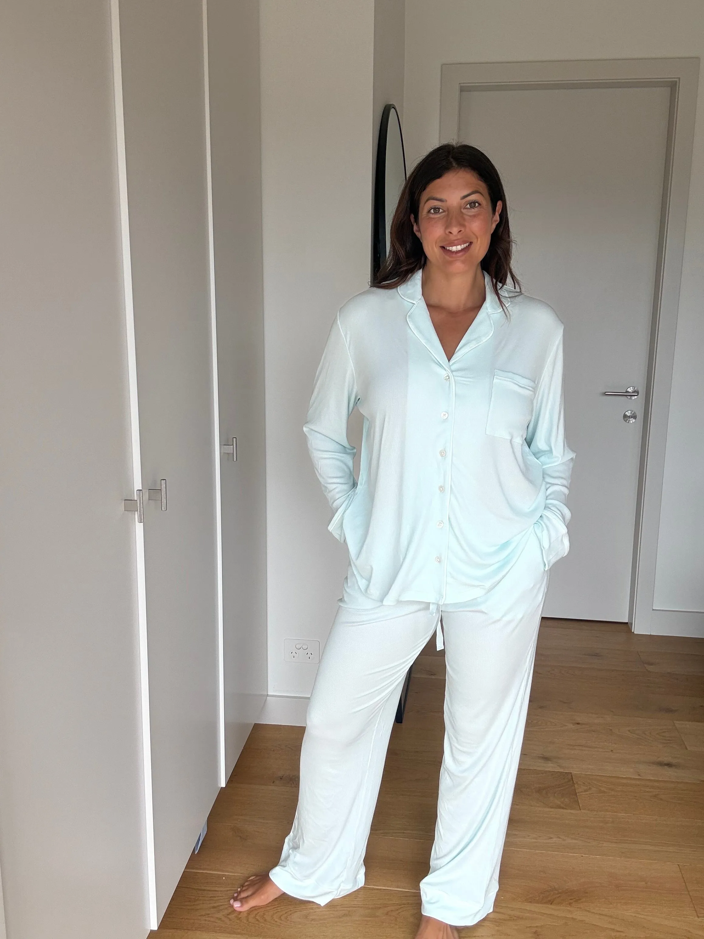 Ladies Collared Set - LIGHT BLUE sold by Bambi and Birdie product image thumbnail 3