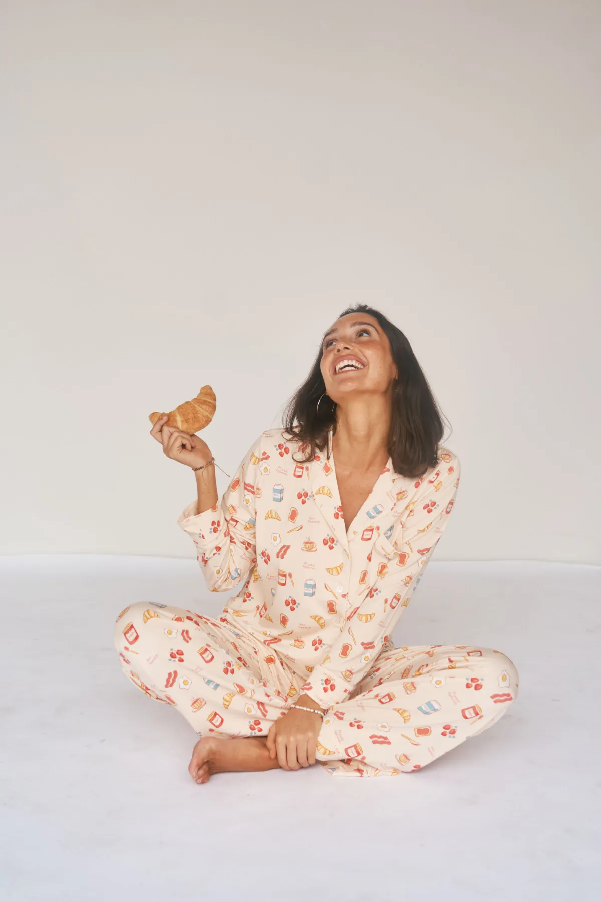 Ladies Collared Set - BREAKFAST IN BED sold by Bambi and Birdie product image thumbnail 4