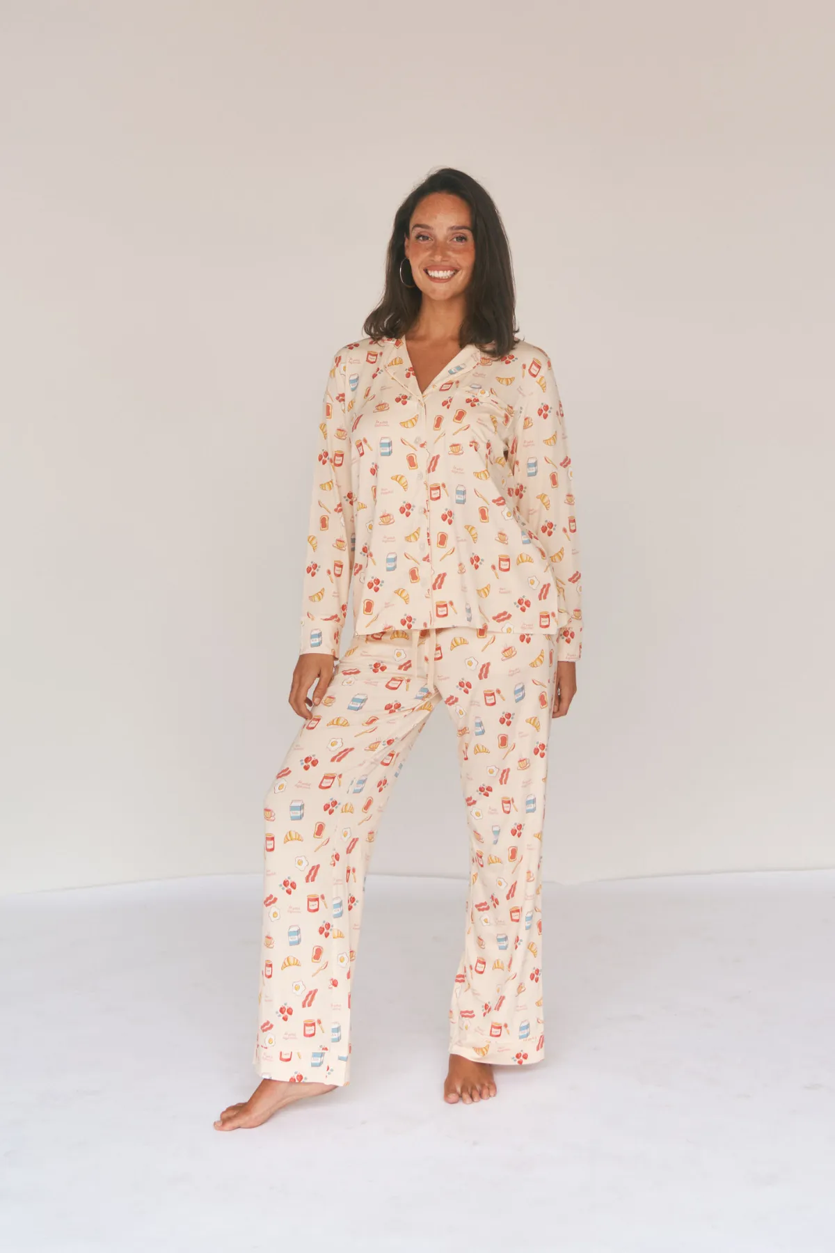 Ladies Collared Set - BREAKFAST IN BED sold by Bambi and Birdie