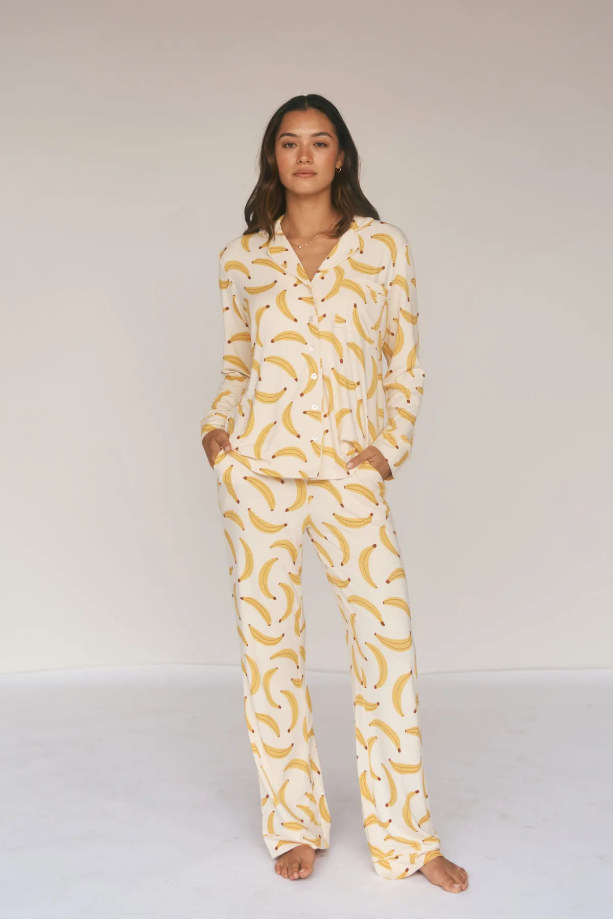 Ladies Collared Set - GO BANANAS sold by Bambi and Birdie