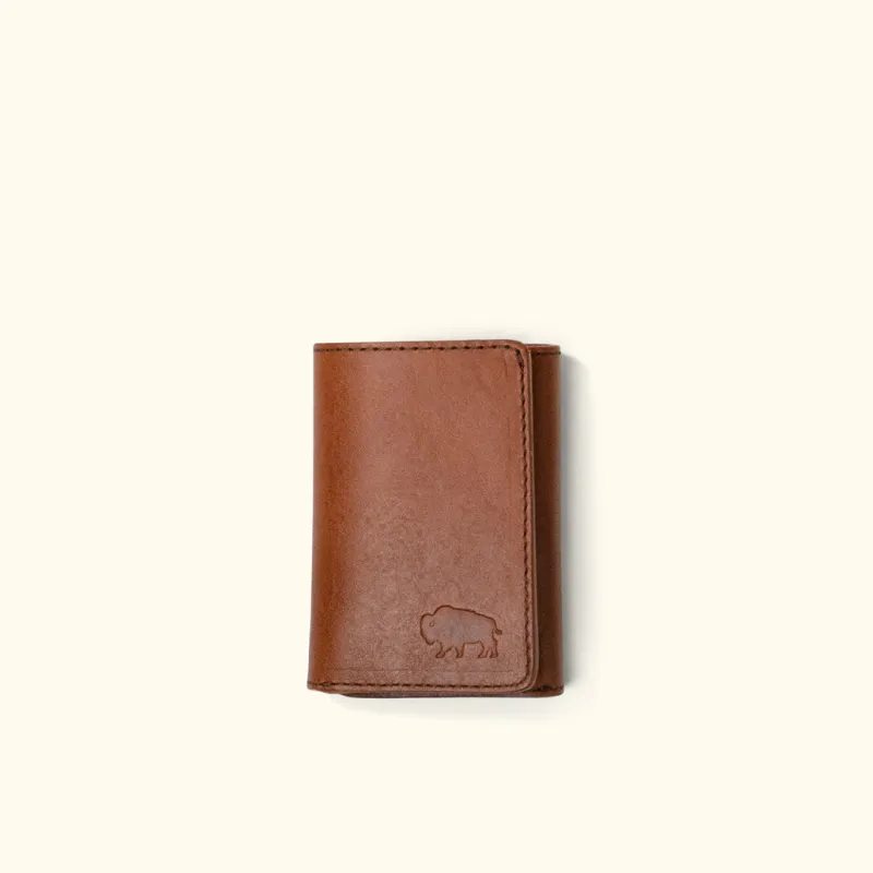 Roosevelt Leather Trifold Wallet | Autumn Brown sold by Buffalo Jackson