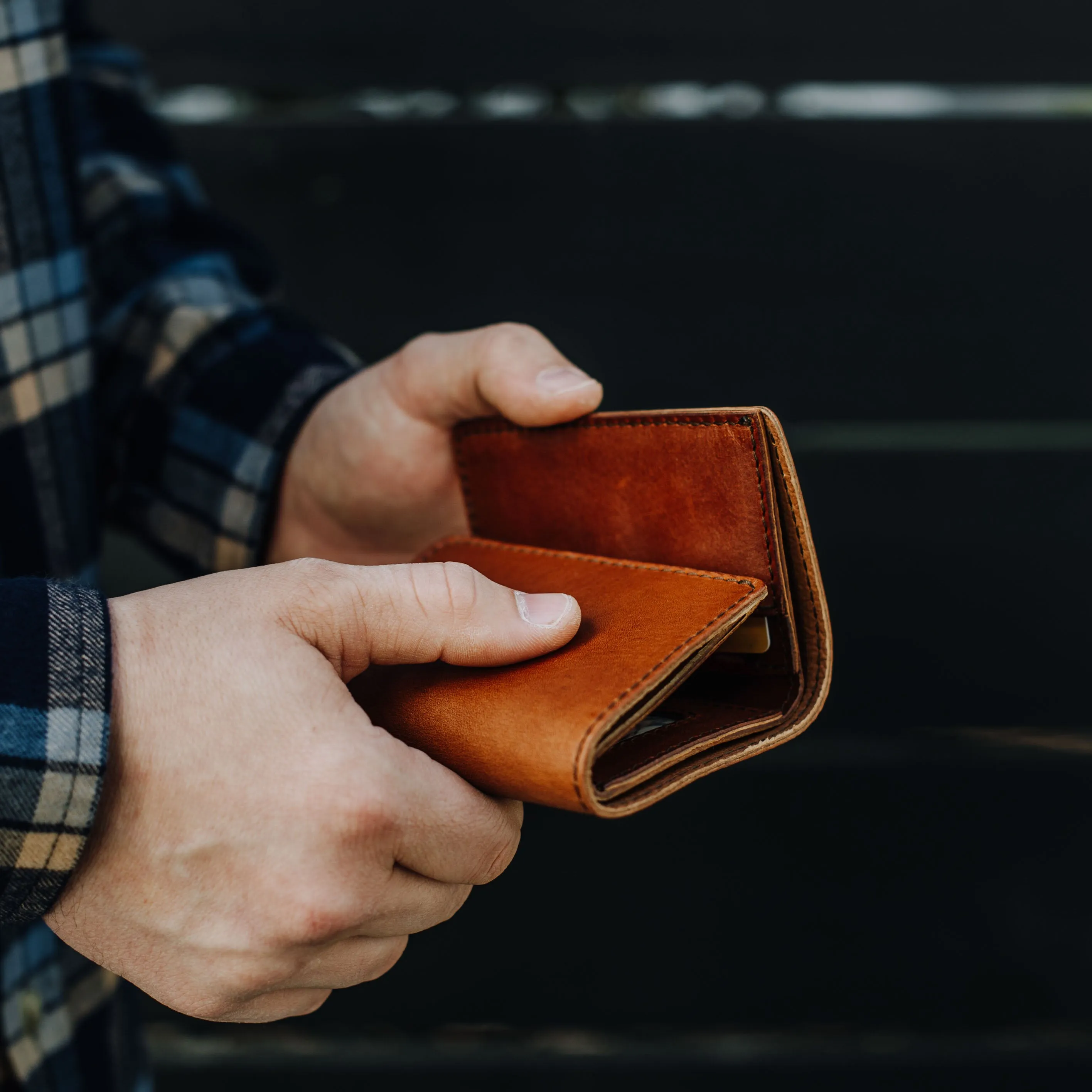 Roosevelt Leather Trifold Wallet | Autumn Brown sold by Buffalo Jackson product image thumbnail 5