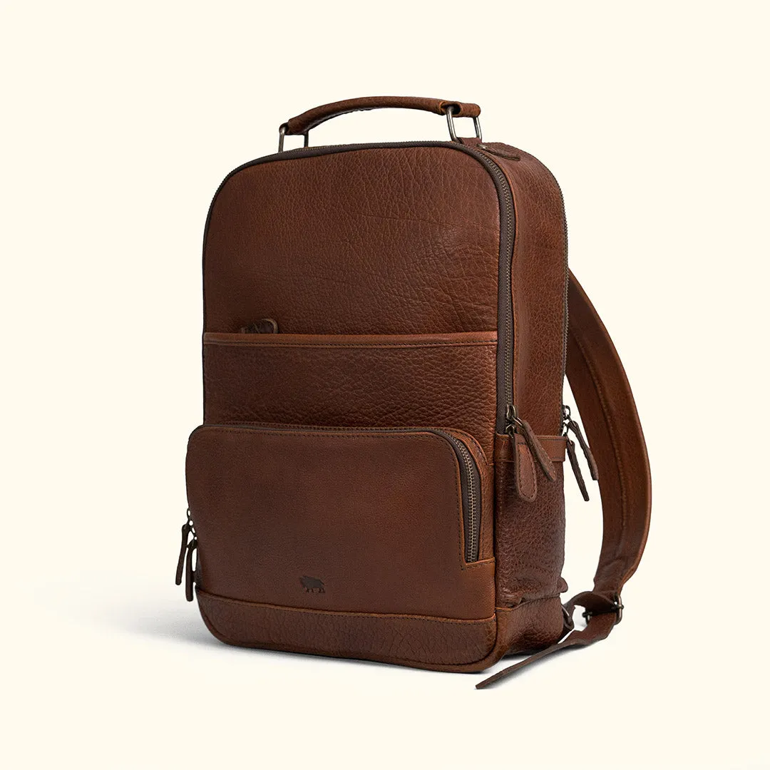Limited Edition Roosevelt Buffalo Leather Backpack | Buffalo Grain sold by Buffalo Jackson