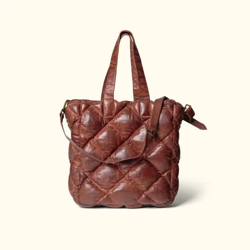 Limited Edition Bridger Leather Tote Large | Vintage Mahogany sold by Buffalo Jackson