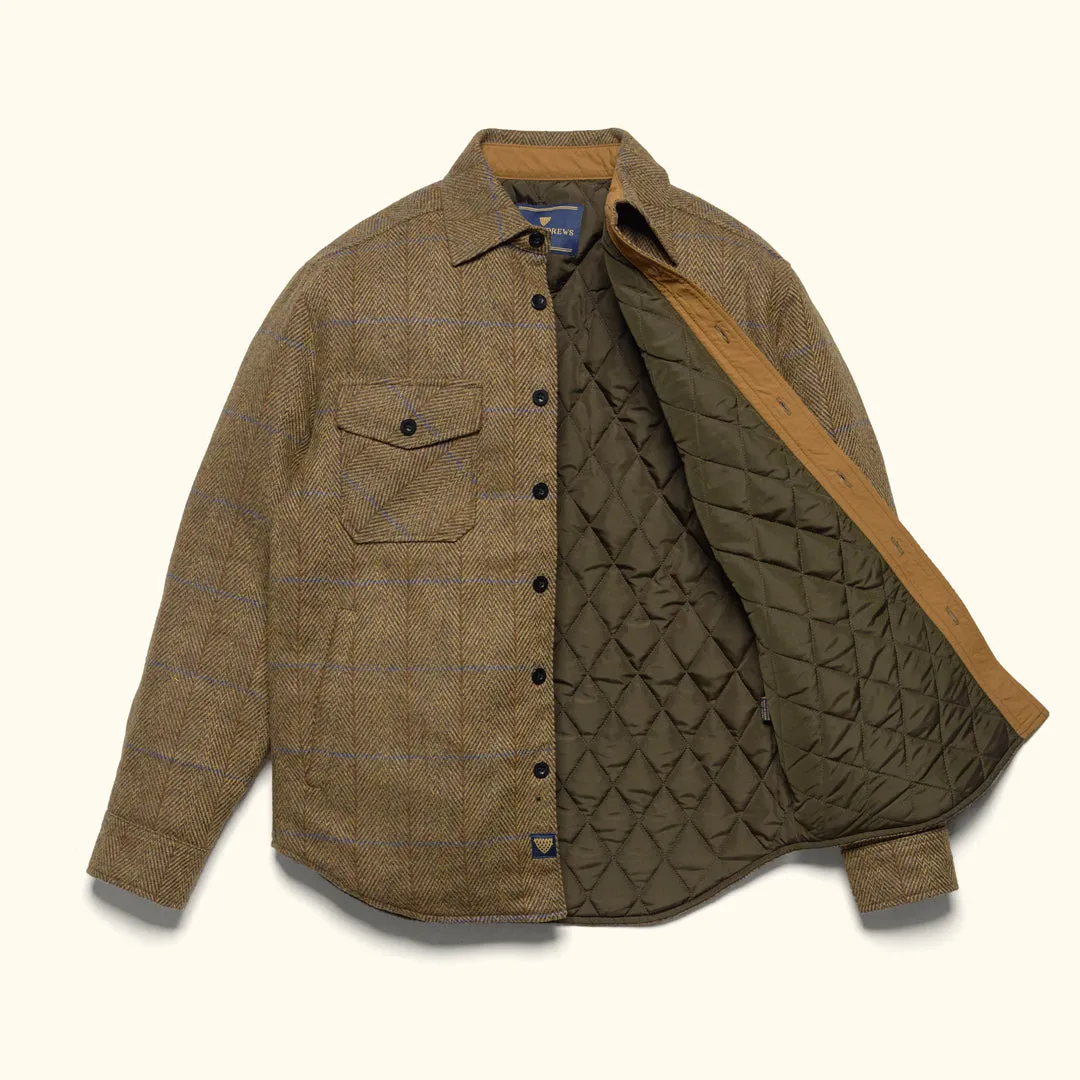 Aberdeen Wool Twill Shirt Jac | Mosswood sold by Buffalo Jackson