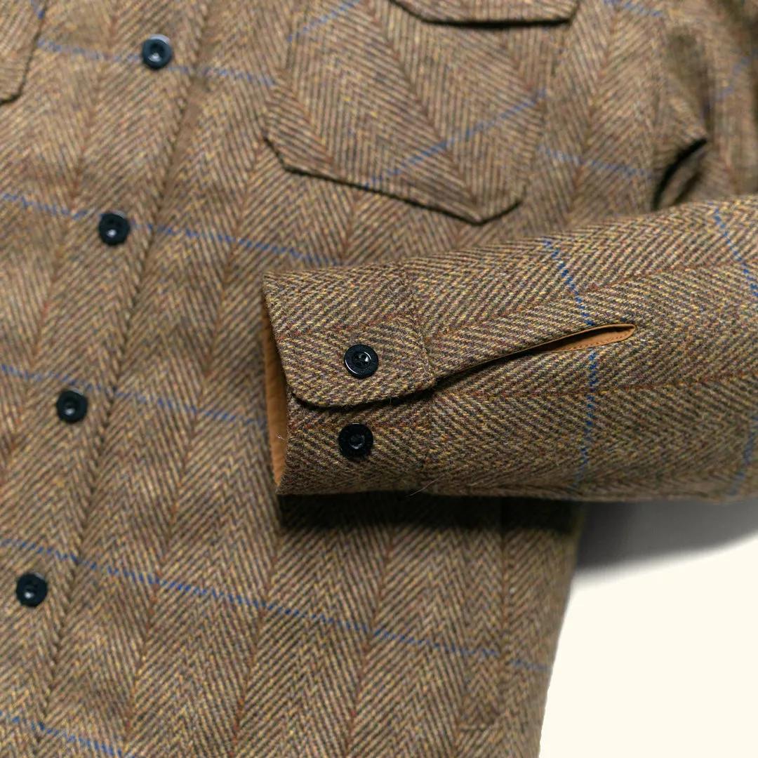 Aberdeen Wool Twill Shirt Jac | Mosswood sold by Buffalo Jackson product image thumbnail 5