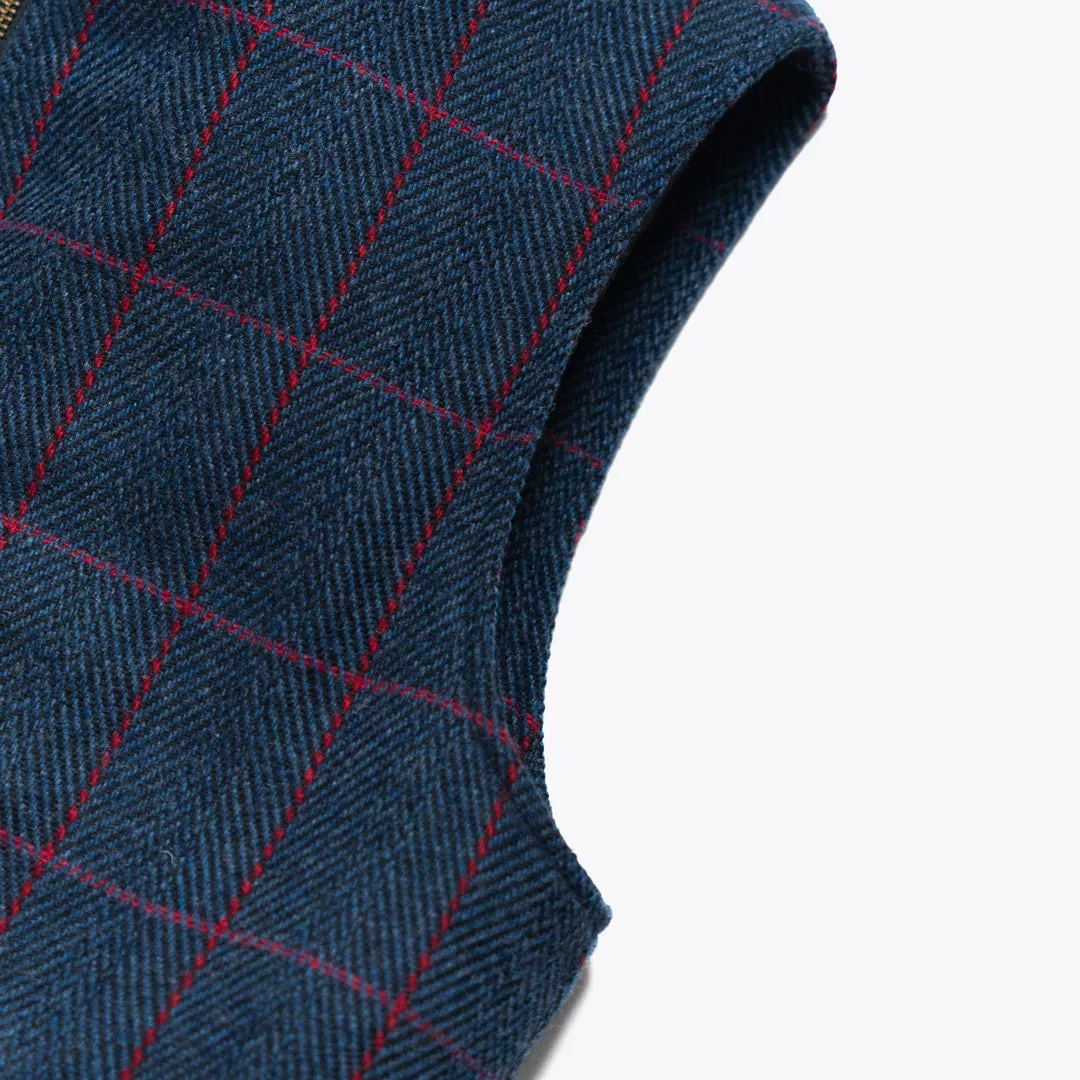 Ashton Wool Herringbone Vest | Clan Blue sold by Buffalo Jackson product image thumbnail 5
