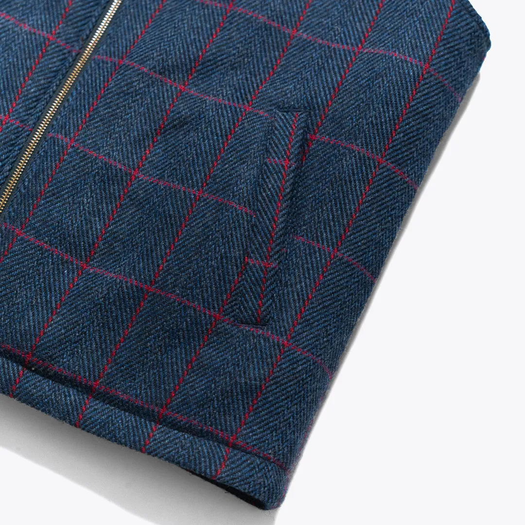 Ashton Wool Herringbone Vest | Clan Blue sold by Buffalo Jackson product image thumbnail 4