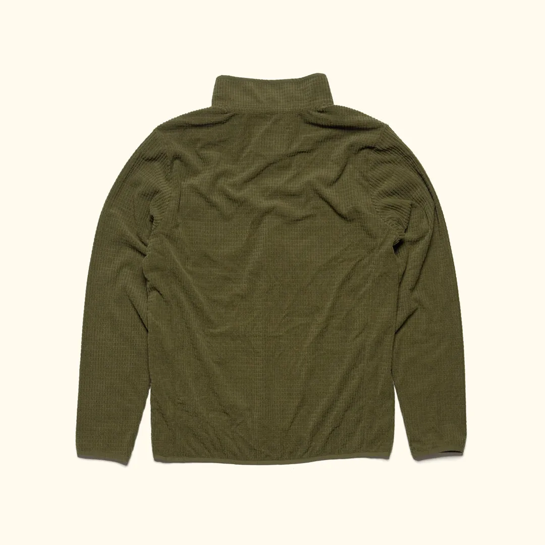 Yosemite Waffle Fleece Pullover | Moss Green sold by Buffalo Jackson product image thumbnail 5
