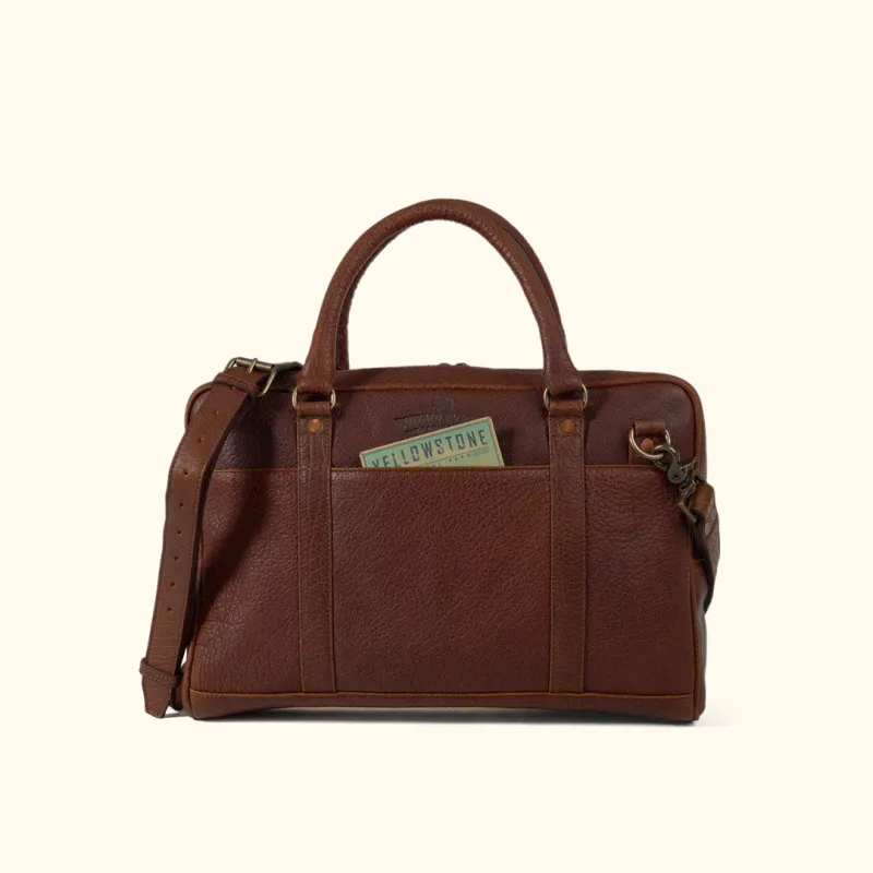 Limited Edition Roosevelt Laptop Briefcase | Buffalo Grain sold by Buffalo Jackson