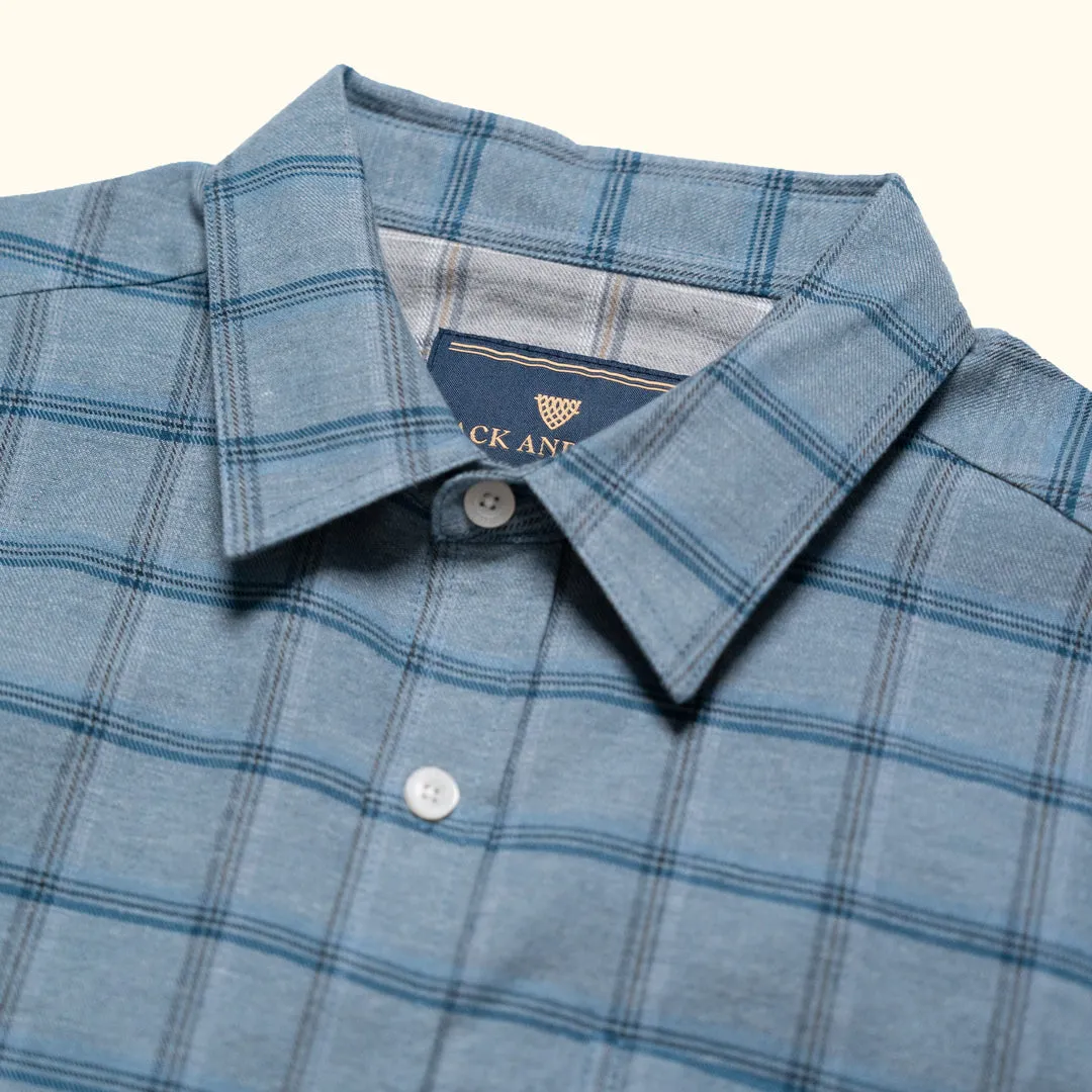 Windsor Cotton Shirt | Sky Pane sold by Buffalo Jackson product image thumbnail 5