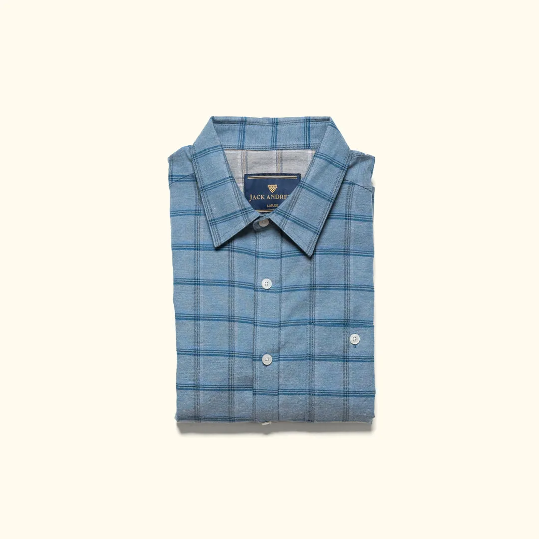Windsor Cotton Shirt | Sky Pane sold by Buffalo Jackson product image thumbnail 2