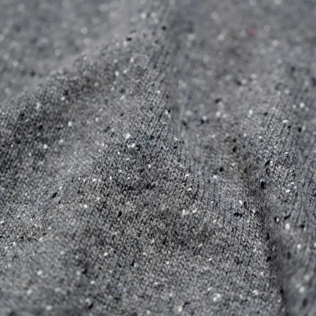 Crewneck Wool Sweater | Charcoal Gray Fleck sold by Buffalo Jackson product image thumbnail 4