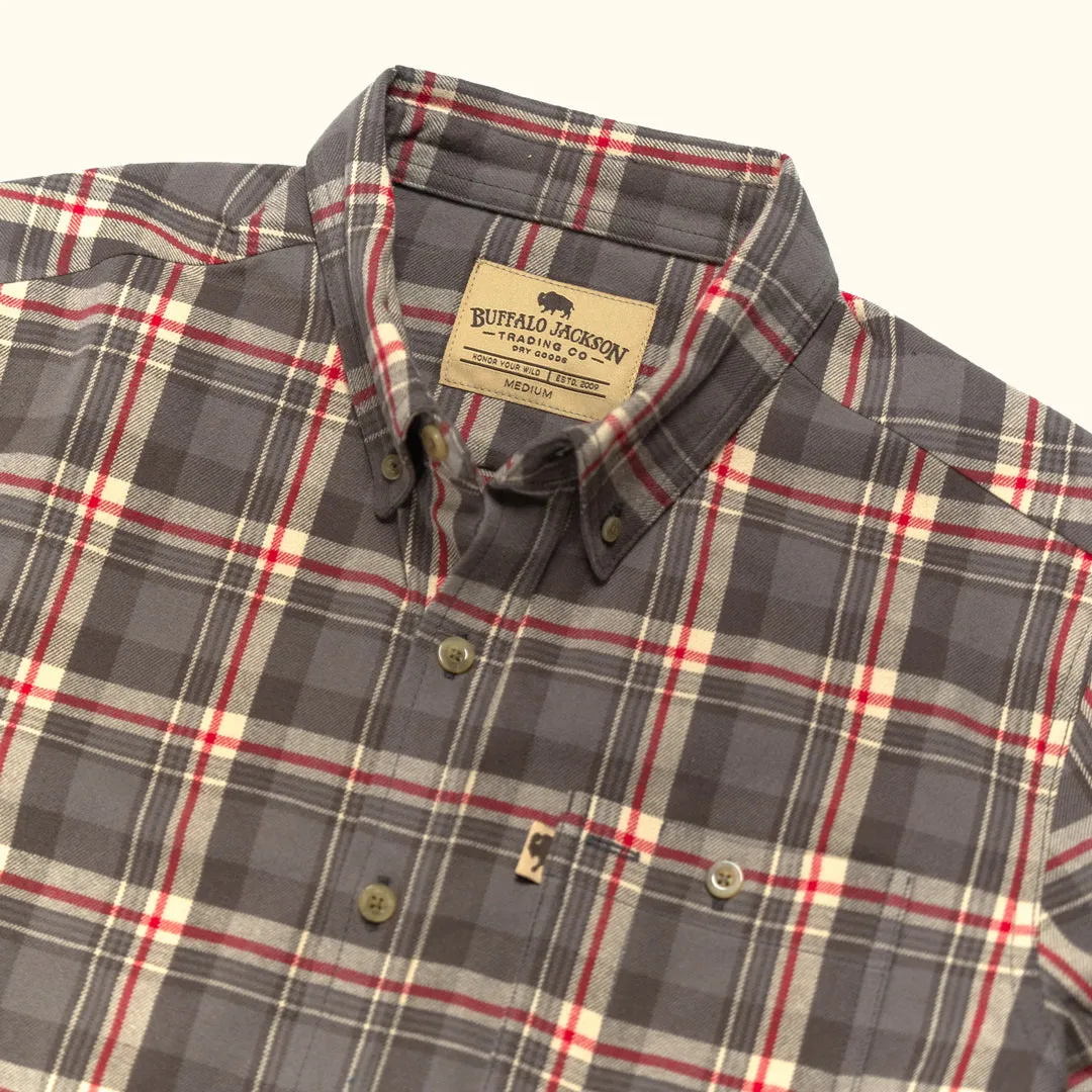 Fairbanks Flannel Shirt | Barnwood sold by Buffalo Jackson product image thumbnail 5