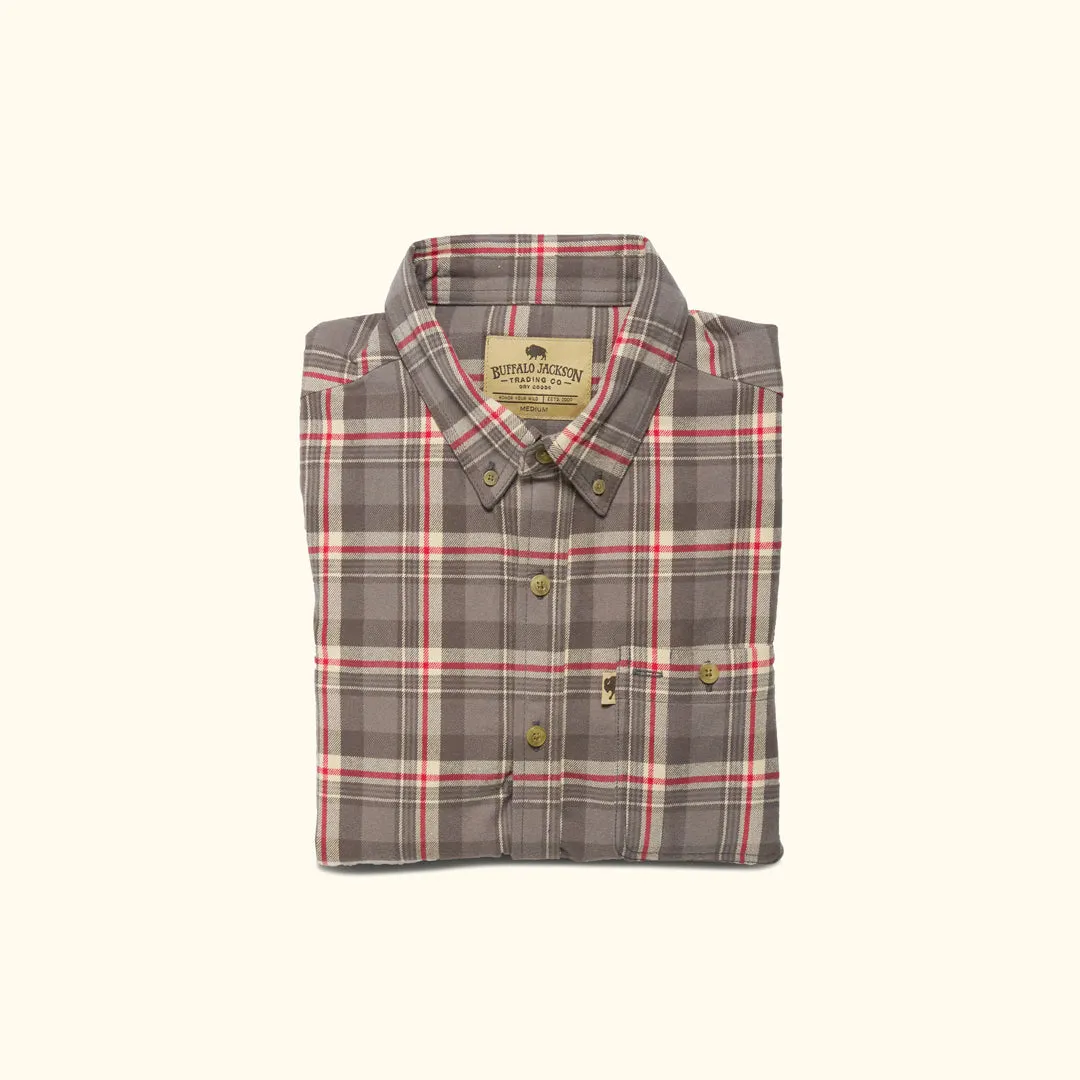 Fairbanks Flannel Shirt | Barnwood sold by Buffalo Jackson