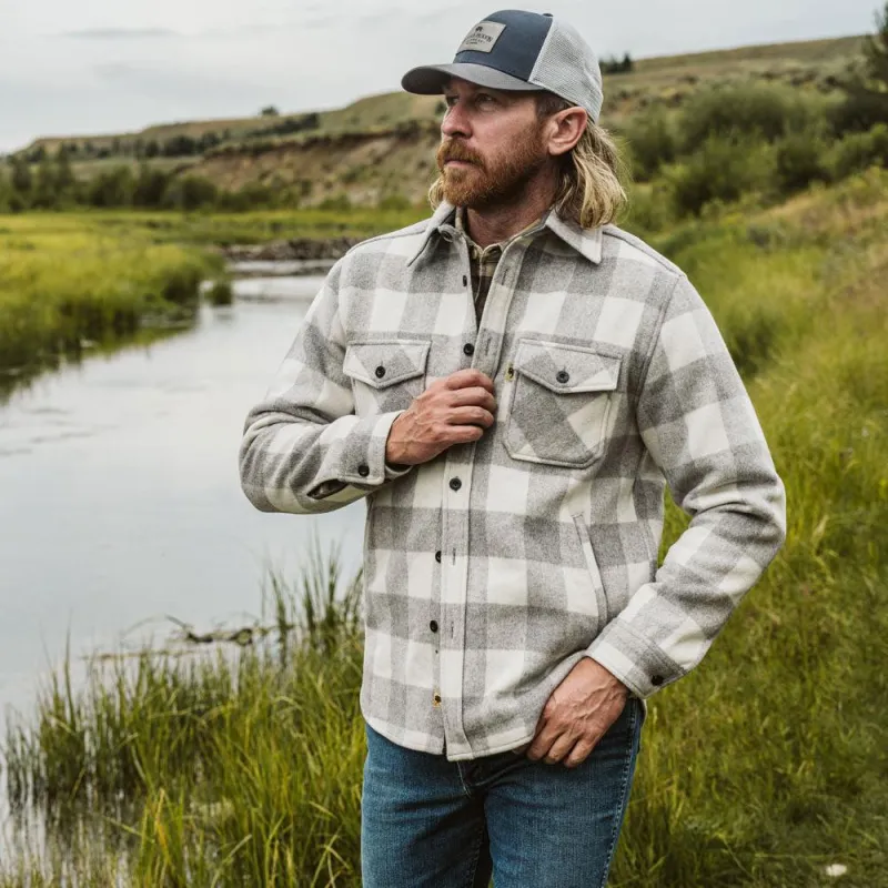 Yukon Wool Shirt Jac | Greybull Plaid sold by Buffalo Jackson