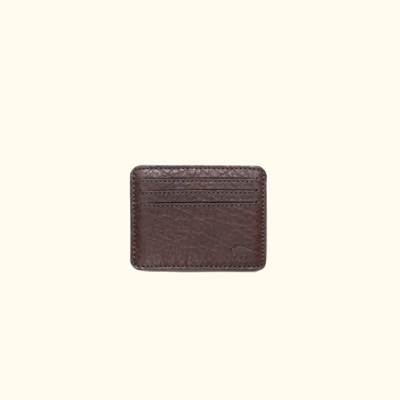 Limited Edition Roosevelt Slim ID Leather Wallet | Buffalo Grain sold by Buffalo Jackson