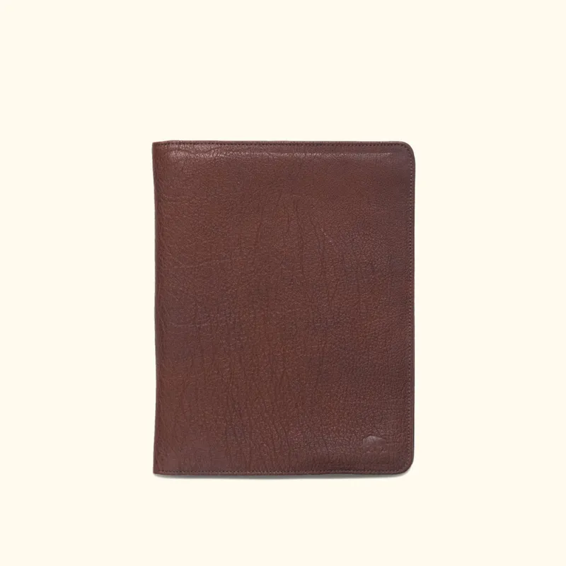 Limited Edition Roosevelt Leather Travel Padfolio | Buffalo Grain sold by Buffalo Jackson