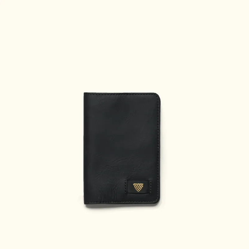 Limited Edition Jefferson Leather Passport Wallet | Black made by Buffalo Jackson