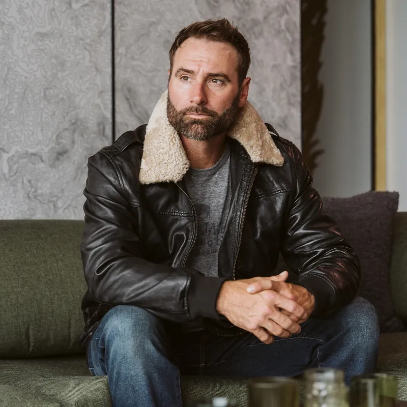 Maverick Leather Bomber Jacket | Vintage Black sold by Buffalo Jackson