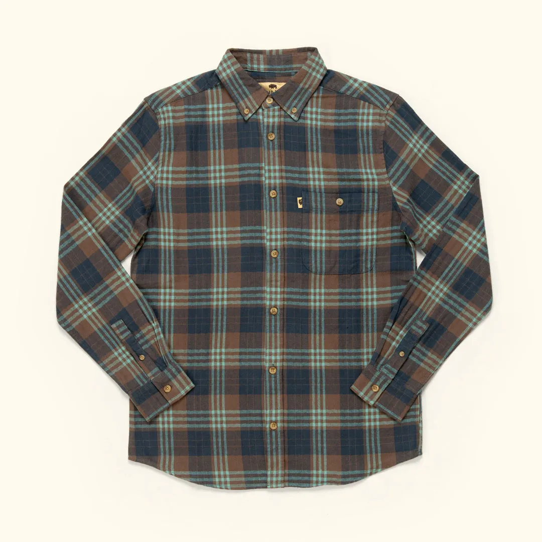 Fairbanks Flannel Shirt | Glacial Stream sold by Buffalo Jackson
