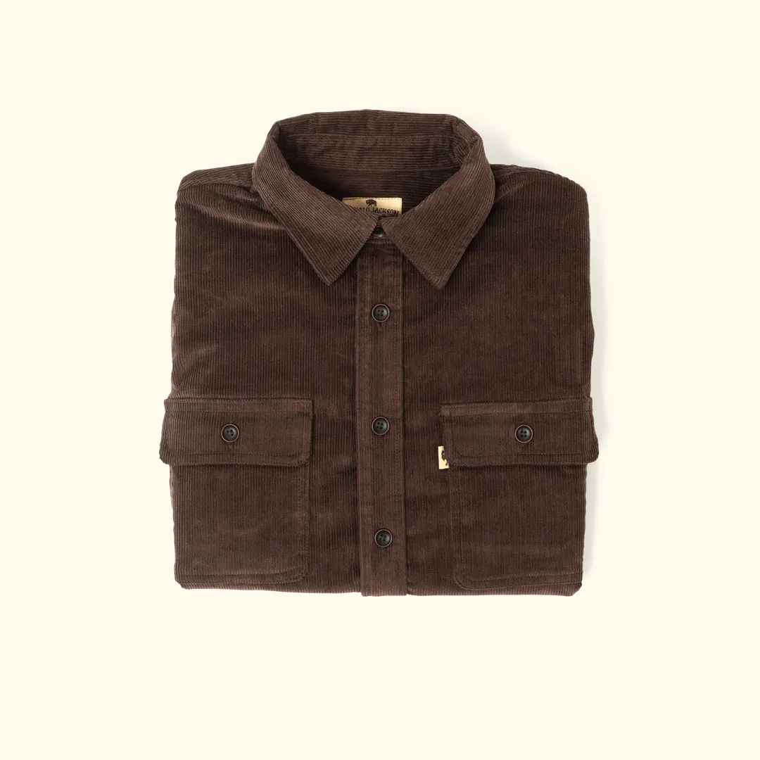 Bradford Corduroy Shirt Jac | Brown sold by Buffalo Jackson product image thumbnail 3