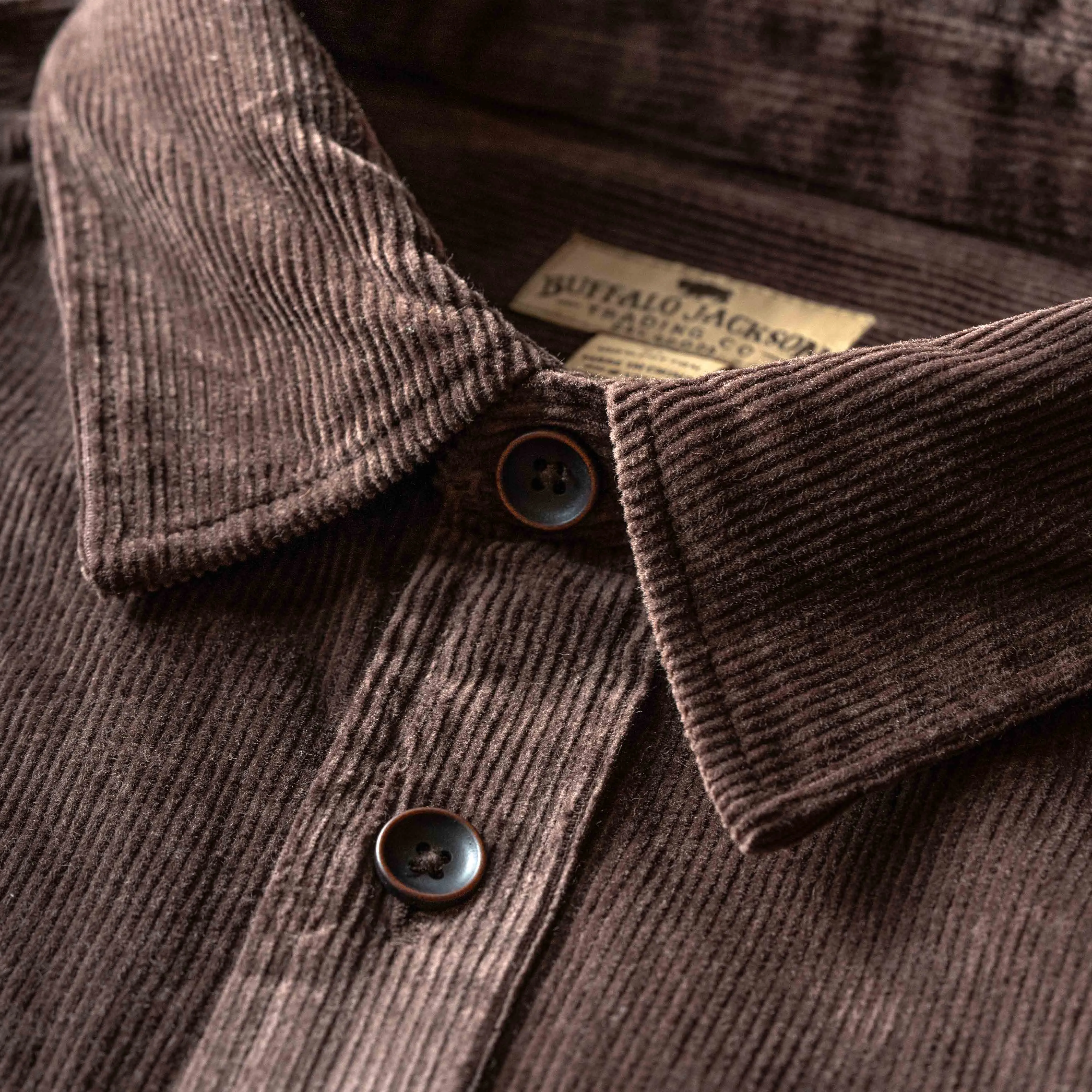 Bradford Corduroy Shirt Jac | Brown sold by Buffalo Jackson product image thumbnail 4