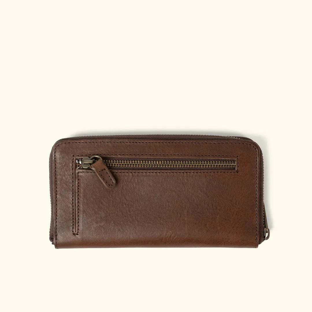 Madison Leather Wristlet Wallet | Dark Hazelnut sold by Buffalo Jackson product image thumbnail 4