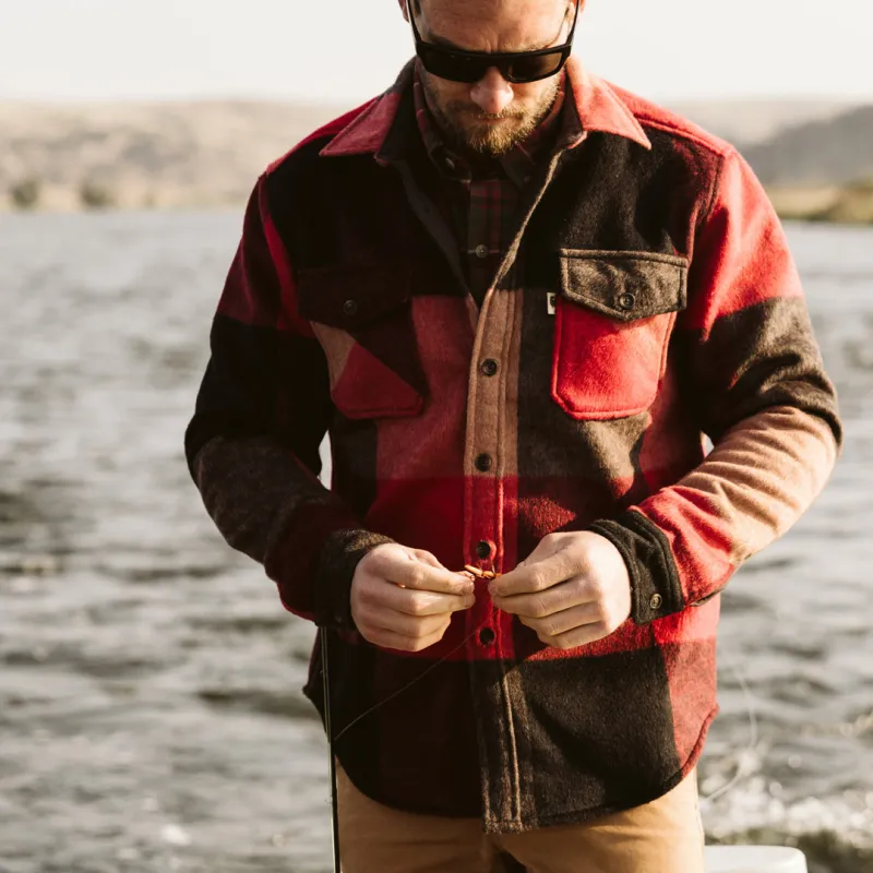 Yukon Wool Shirt Jac | Red Valley Plaid sold by Buffalo Jackson