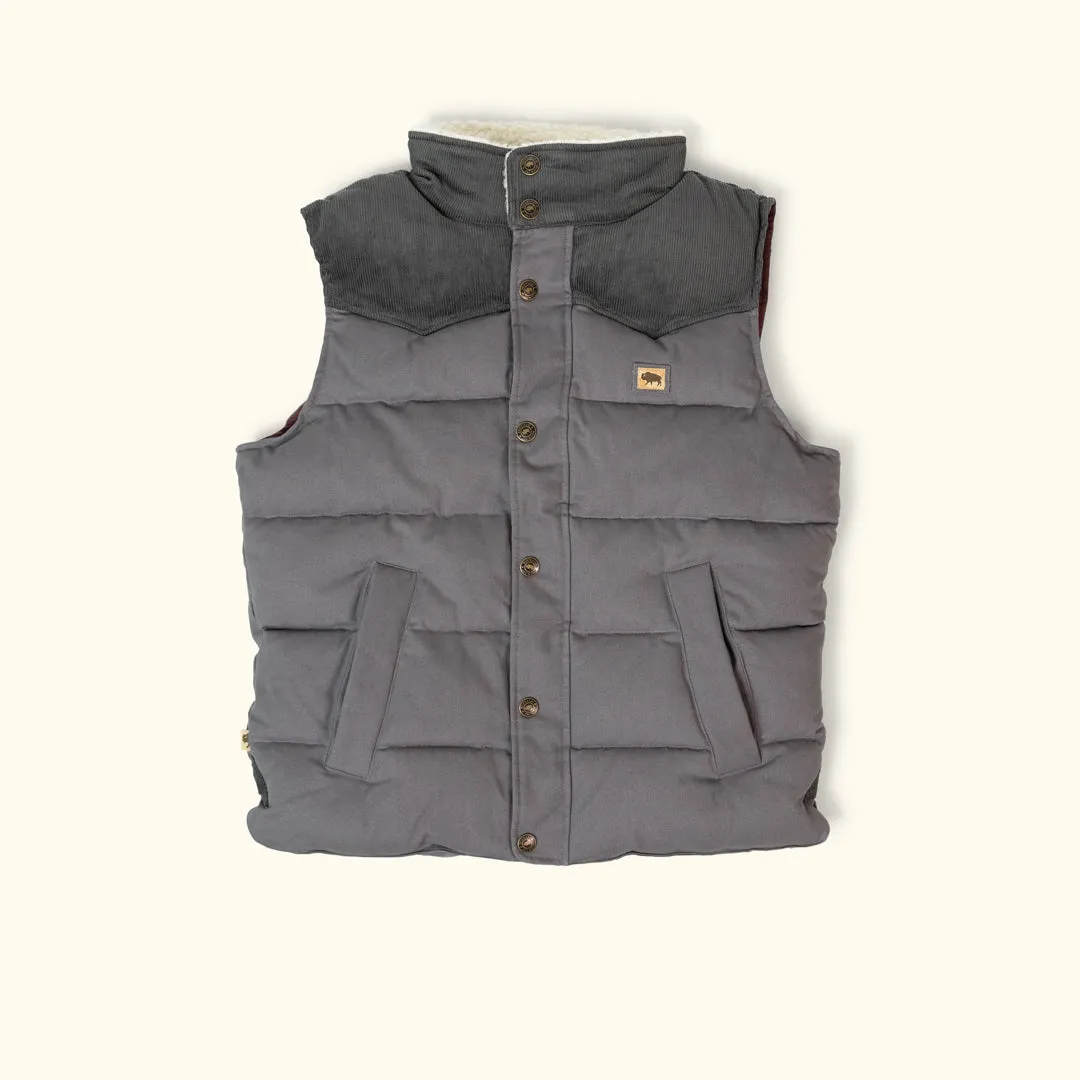 Jackson Vest w/ Sherpa Collar | Stone & Slate sold by Buffalo Jackson