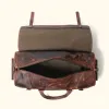 Roosevelt Buffalo Leather Travel Duffle Bag | Dark Oak sold by Buffalo Jackson