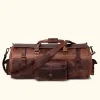 Roosevelt Buffalo Leather Travel Duffle Bag | Dark Oak sold by Buffalo Jackson