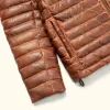 Bridger Leather Down Jacket | Light Brown sold by Buffalo Jackson