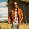 Bridger Leather Down Jacket | Light Brown sold by Buffalo Jackson