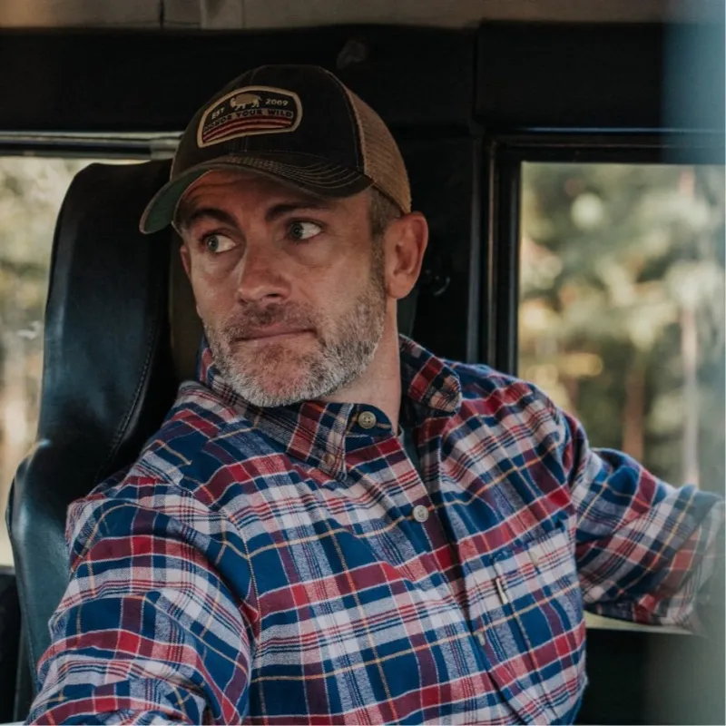 Honor Your Wild Trucker Hat | Navy sold by Buffalo Jackson